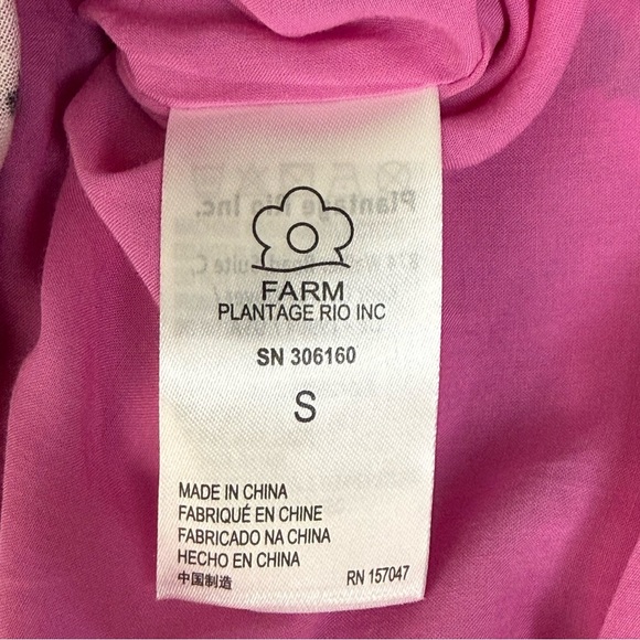 Farm Rio Leopard Forest Mini Dress Pink Size S EUC Anthroplogie - Picture 8 of 13